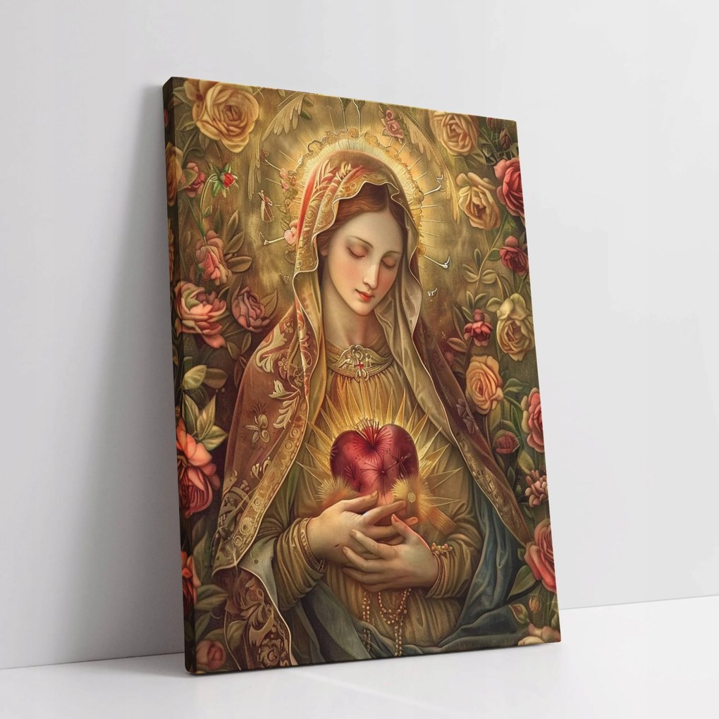 Vászonkép Szűz Mária szíve otthon nappali szoba 45x60