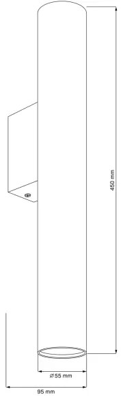 Fali lámpa LUNGOMARE 2xGU10/10W/230V arany