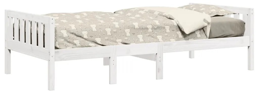 fehér tömör fenyőfa gyerekágy matrac nélkül 80 x 200 cm