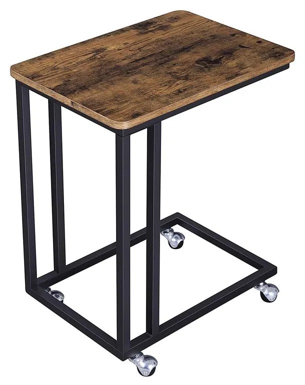 HENRY gurulós tálalókocsi, 50x35x62cm, barna Vasagle