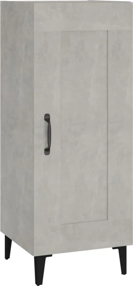 vidaXL betonszürke szerelt fa tálalószekrény 34,5 x 34 x 90 cm