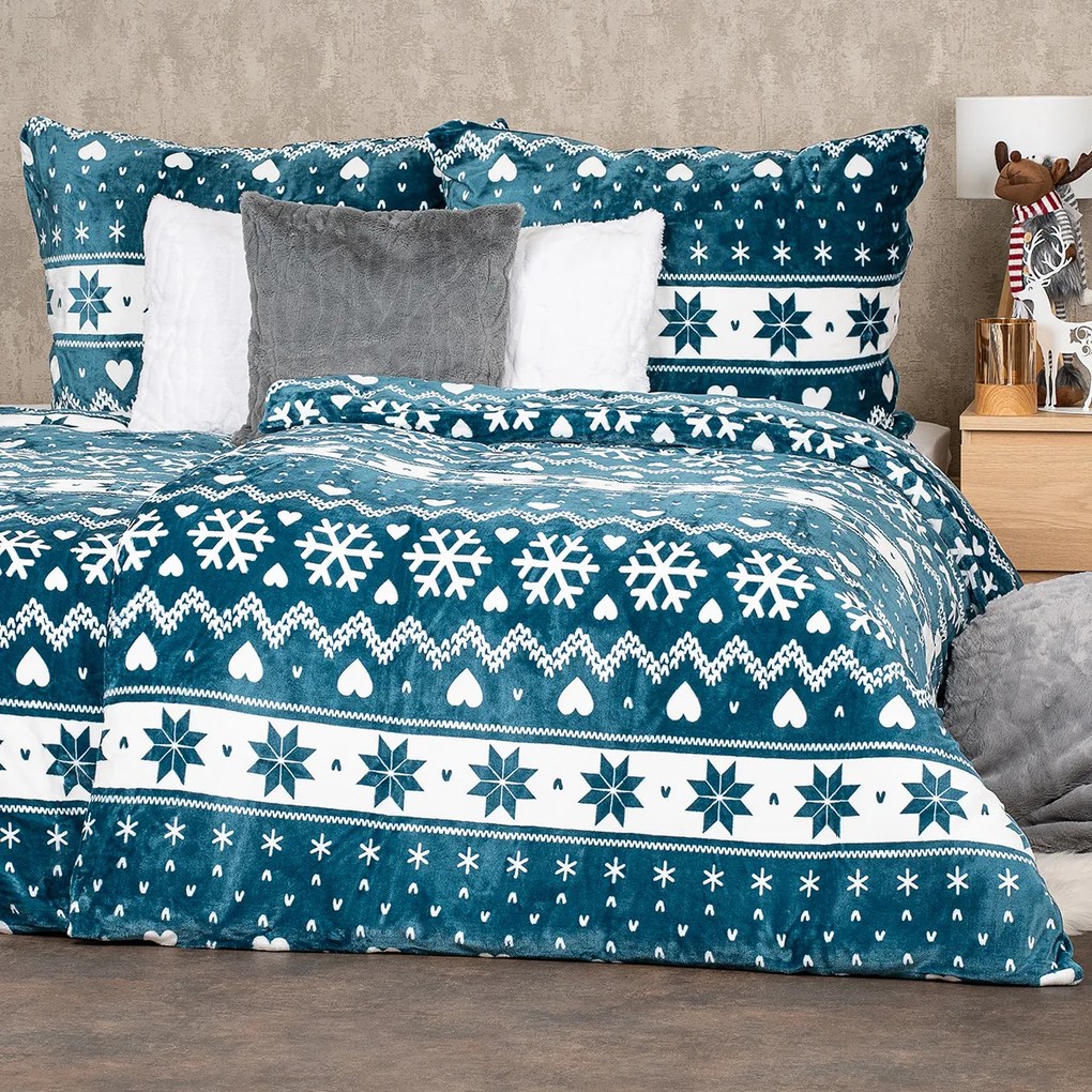 4Home Nordic love mikroszálas ágyneműhuzat, 140 x 220 cm, 70 x 90 cm, 140 x 220 cm, 70 x 90 cm