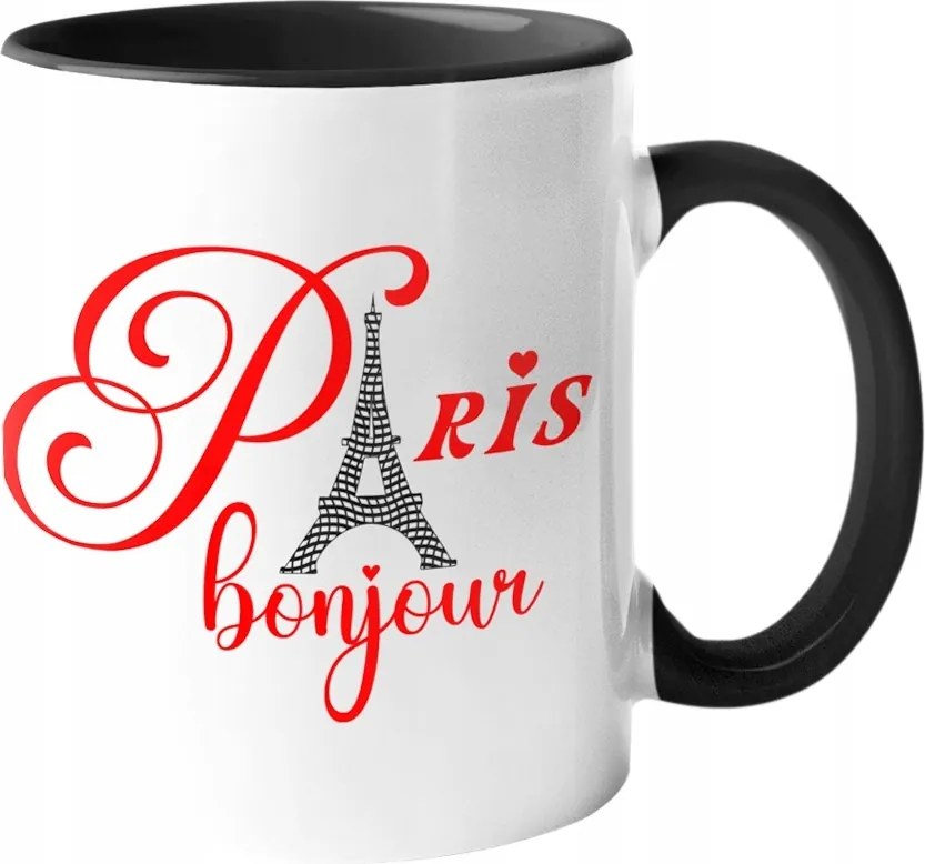 Látványos Bögre -bonjour Paris Kerámia Párizs Eiffel 330ml +doboz