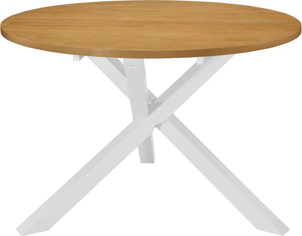 vidaXL fehér MDF étkezőasztal 120 x 75 cm