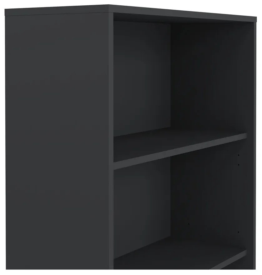 Antracitszürke könyvespolc 80x124 cm Sign – Tvilum