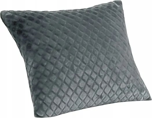 Párnahuzat 40x40 Rodosz dombornyomott rombusz szürke hamuszürke