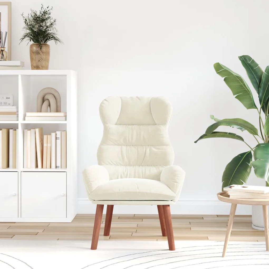 Pihenőszék Krém 69 x 74 x 93 cm Bársony