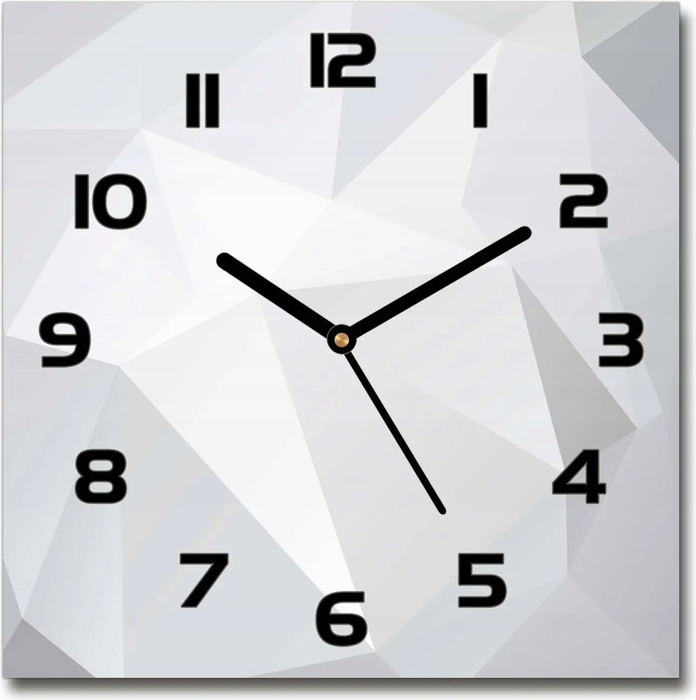 Csendes üveg falióra Absztrakt háttér 30x30