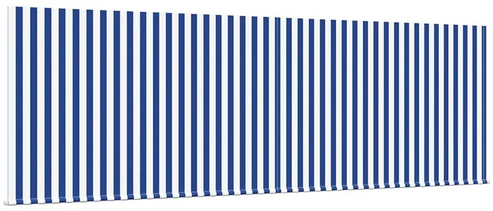 Behúzható napellenző Kék és antracit 400 × 300 cm