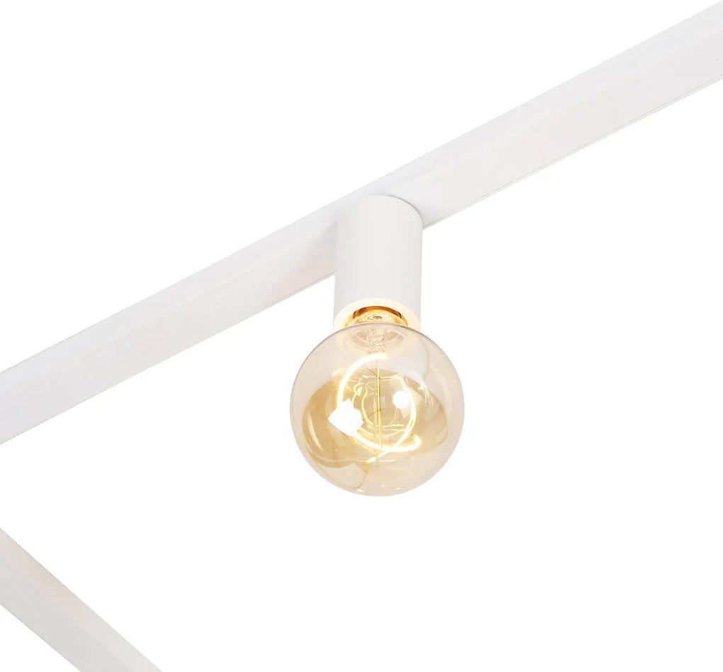 Modern 1 fázisú sínrendszer 5 lámpás E27-es lámpatest fehér - Jeana