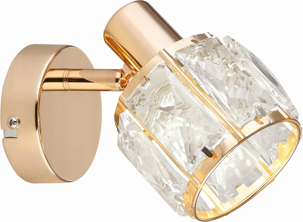 Dubai Mennyezeti Lámpa Fali lámpa Sat Arany 1x40W E14 lámpabúra Arany