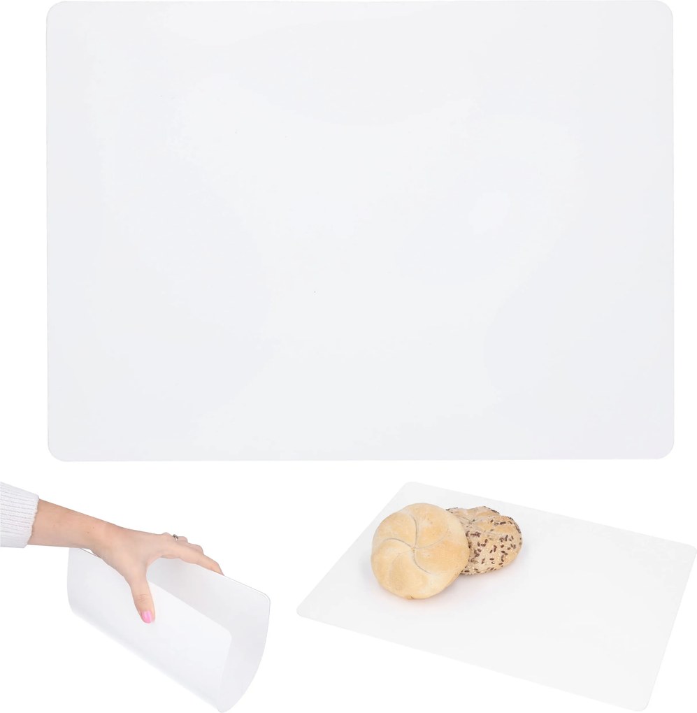Kenyérvágó deszka tejfehér flexi rugalmas 24x33 cm