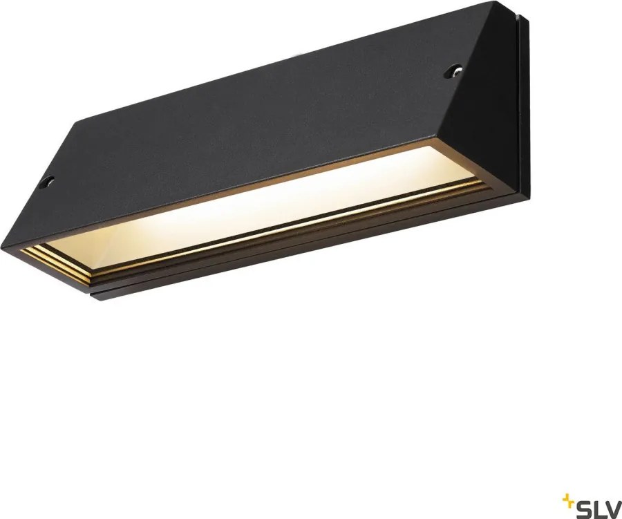 SLV 1003453 PEMA Modern Kültéri Fali Lámpa Fekete, Átlátszó LED IP65