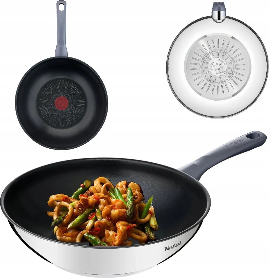 Tefal Daily Cook Wok Serpenyő 28 CM Tapadásmentes Indukció 2X Titanium