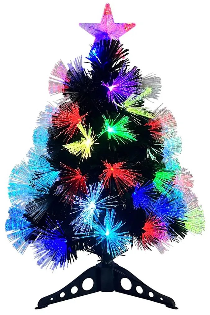 Mű karácsonyfa dekoratív vonós lámpákkal Zöld 64 cm PVC