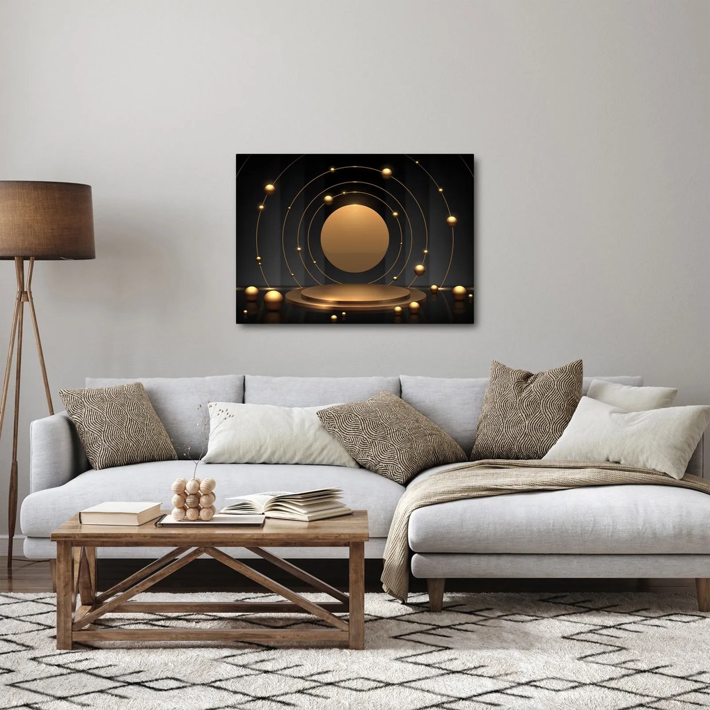 Kép - arany körök (70x50 cm)