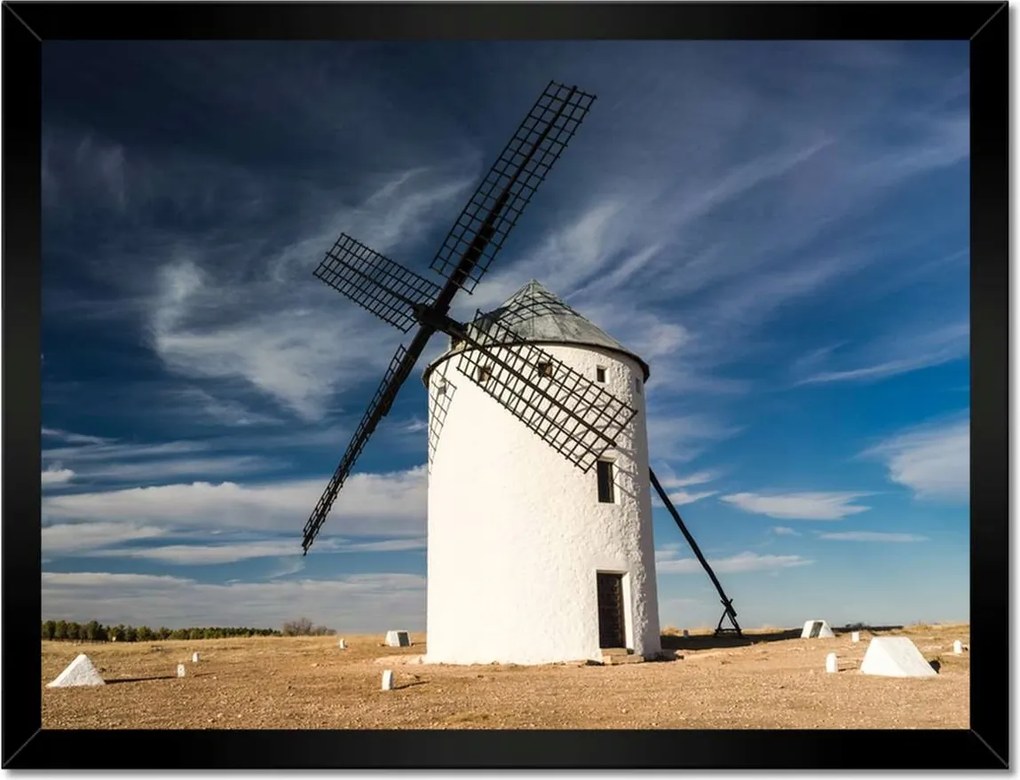 Poszterek keretben 40x30 Szélmalom Fa lapátok