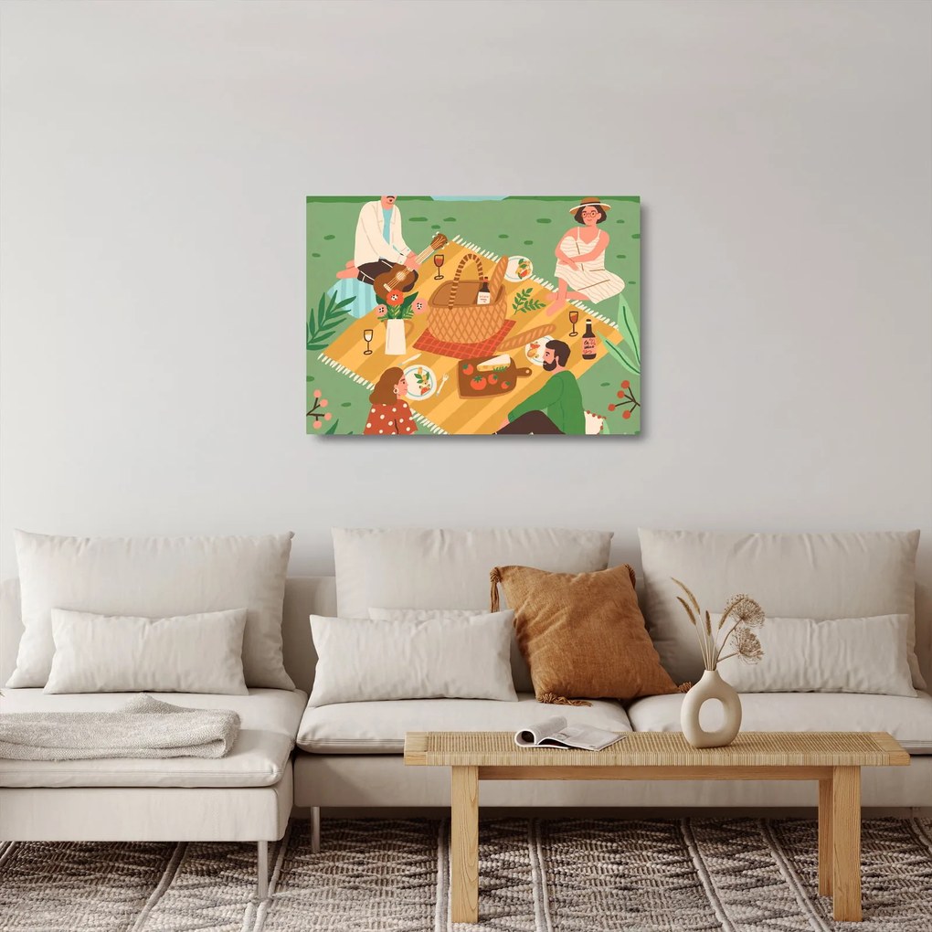 Üveg kép - Nyári szerelem (70x50 cm)
