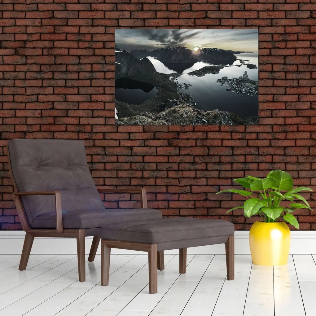 Kép - Norvég hegyek (90x60 cm)