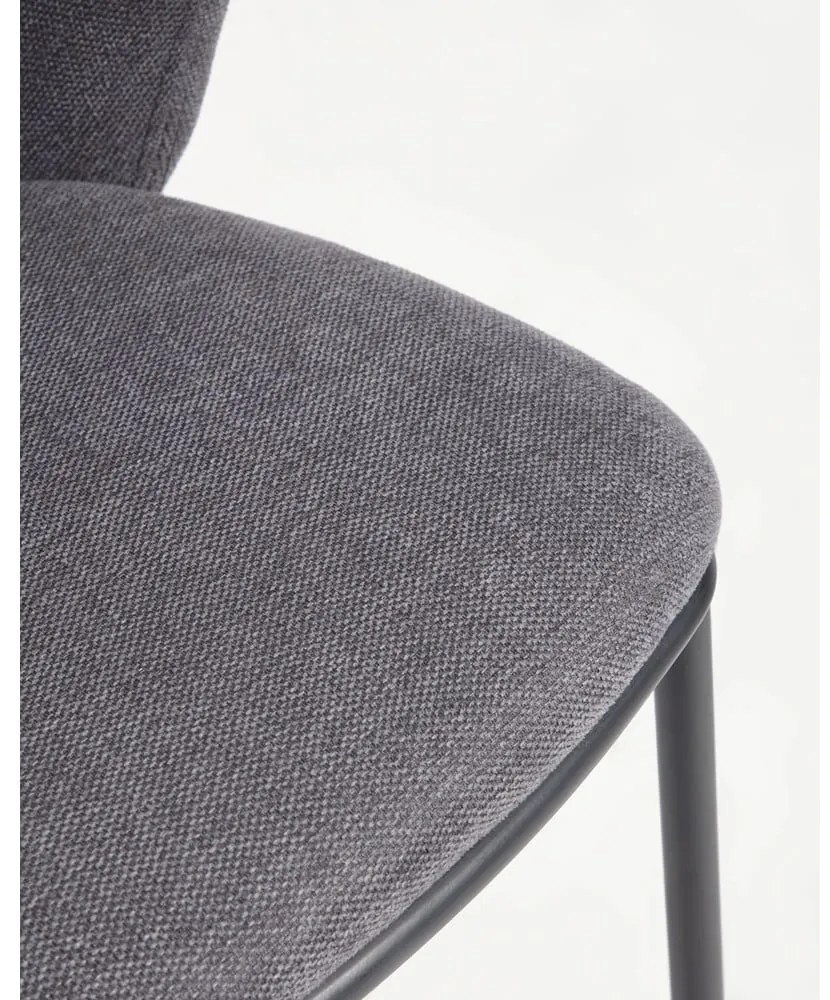 Sötétszürke bárszék (ülésmagasság 65 cm) Ciselia – Kave Home