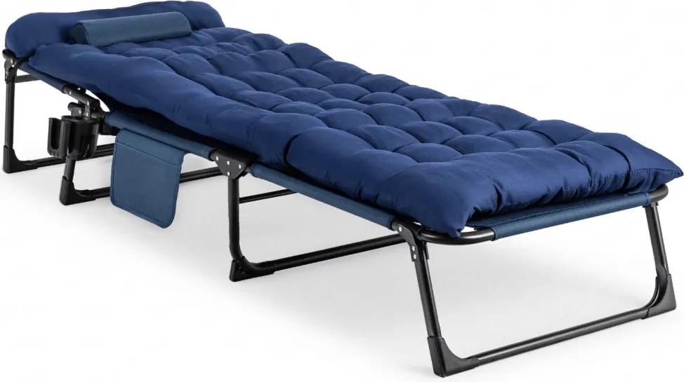 Kerti napozóágy sötétkék színben – SATURN