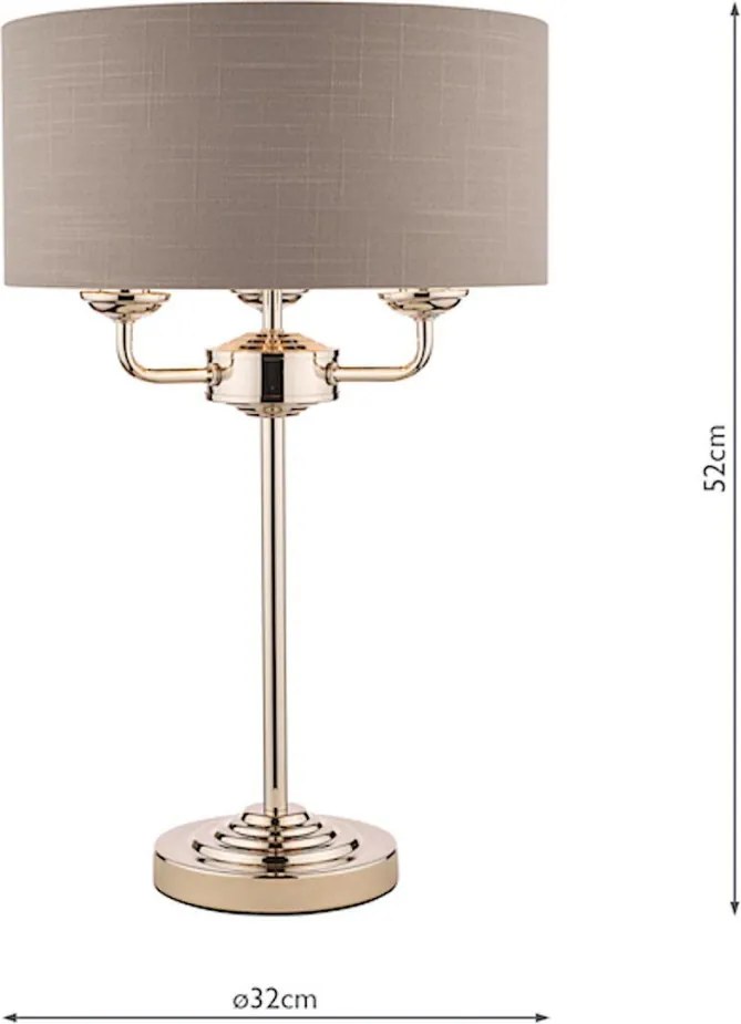 Laura Ashley Sorrento 3702786-Q Asztali lámpa 3x40W/E14 IP20