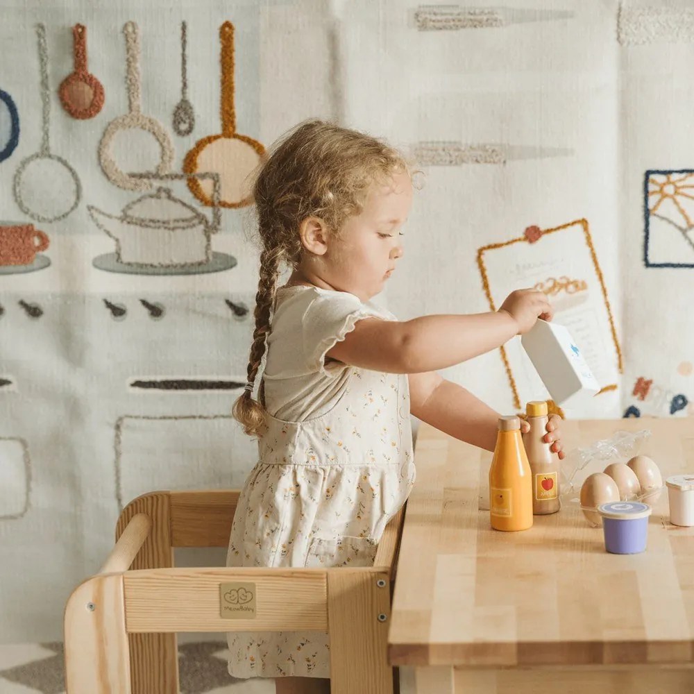 Fekete borovi fenyő tanulótorony Montessori – Meowbaby