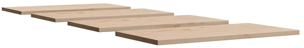 4 db tömör fenyőfa téglalap alakú asztallap 90 x 45 x 1,7 cm