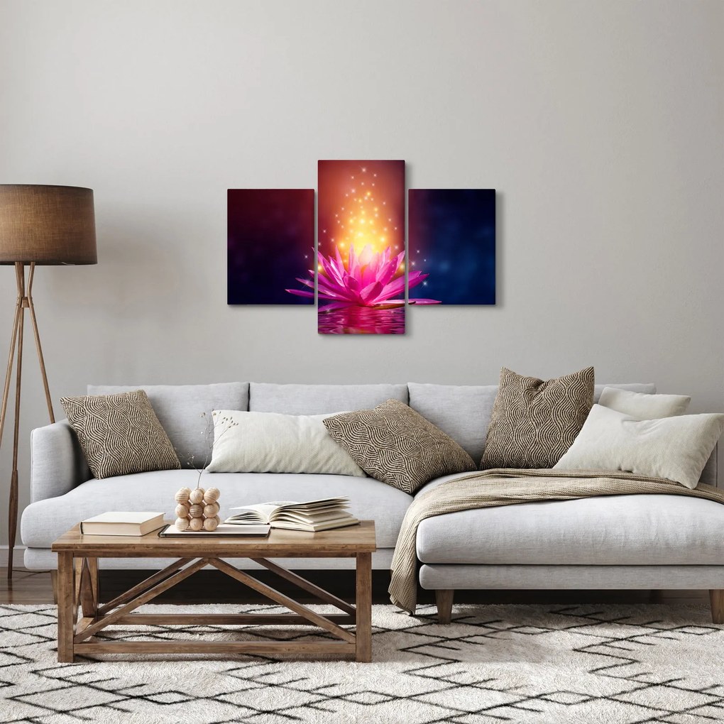 Tavirózsa a vízen képe (90x60 cm)