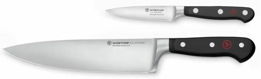 Wüsthof CLASSIC 2 részes fekete konyhakés készlet