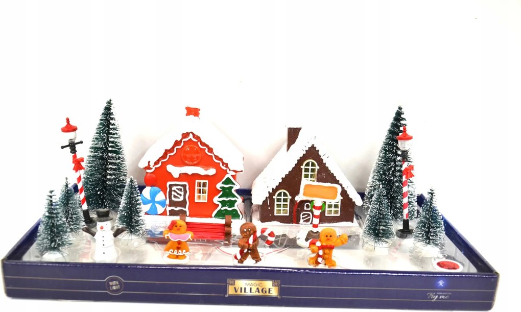 Karácsonyi falu Magic Village Karácsonyi Dekoráció Led Világítással