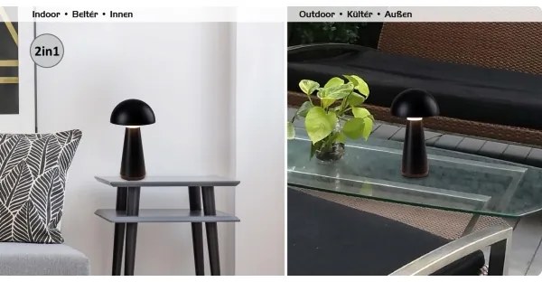 Rabalux 76007 - LED Dimmelhető érintős újratölthető asztali lámpa ISHTAR 3W/5V 2000mAh IP44