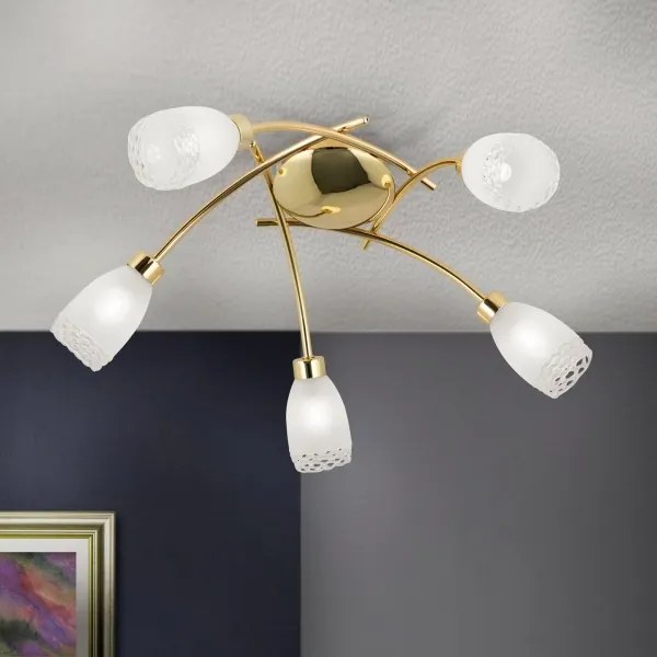 Orion - Felületre szerelhető csillár CARLA 5xG9/28W/230V arany