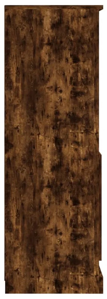 füstös tölgy színű szerelt fa magasszekrény 60x35,5x103,5 cm