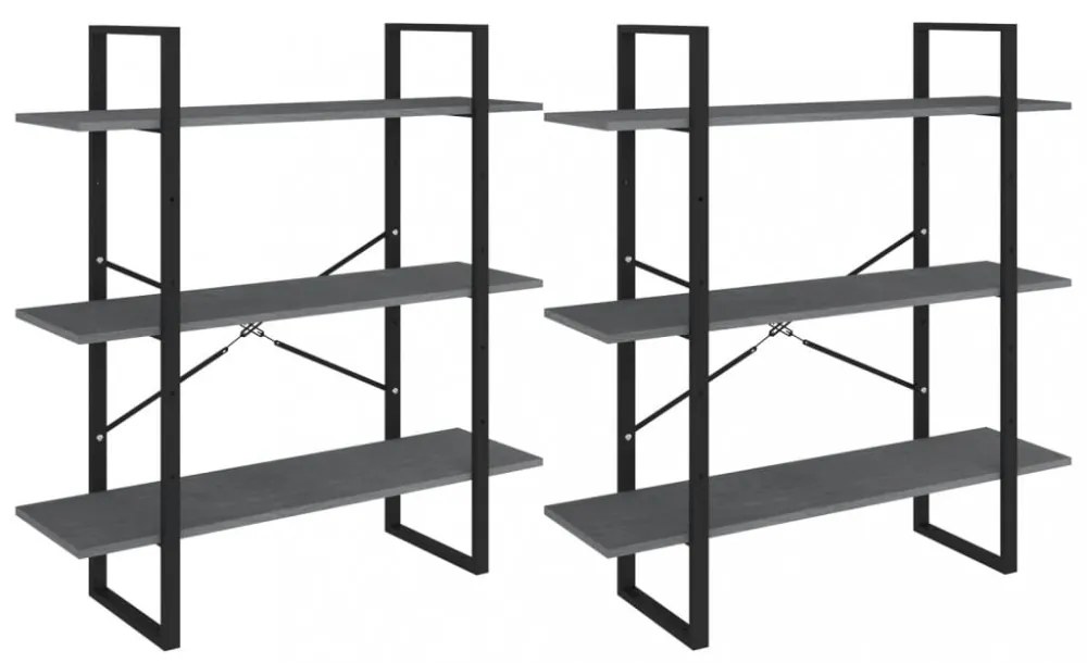 szürke tömör fenyőfa magasszekrény 100 x 30 x 210 cm