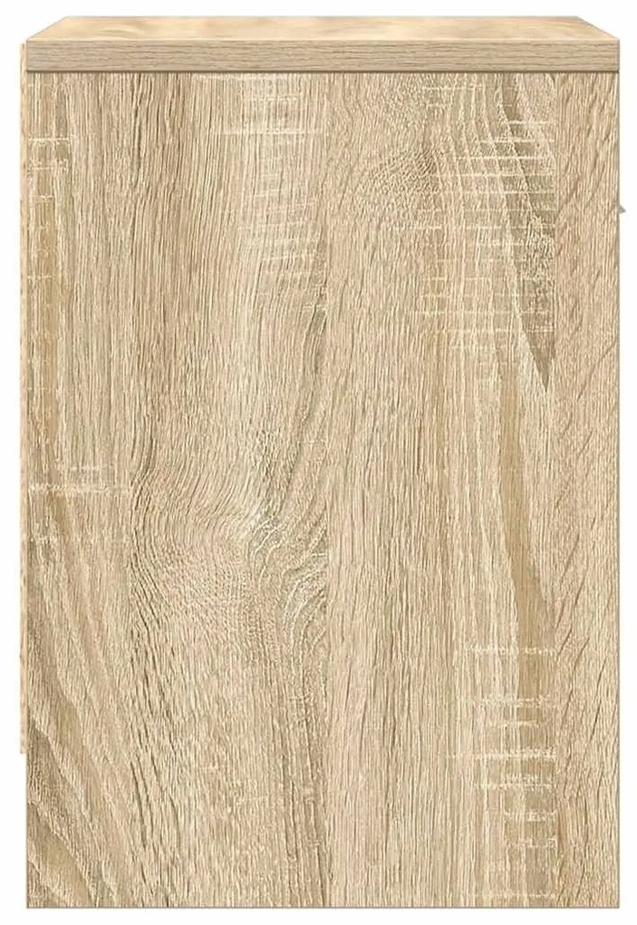 2 db sonoma tölgy színű éjjeliszekrény fiókkal 39x28x41 cm