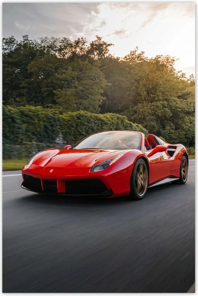 Poszter 60x90 Piros Ferrari út