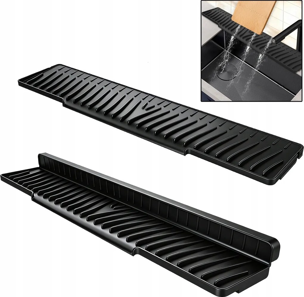 Kis Konyhai Szőnyeg szilikon szárító állvány csepegtető a mosogatópulthoz