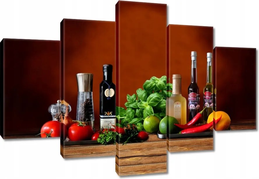 Vászonkép 150x105 Zöldségek Gyümölcsök Fűszerek