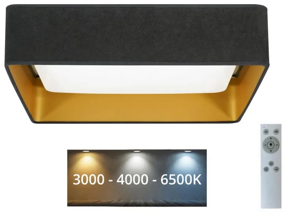 Brilagi Brilagi - LED Dimmelhető lámpa VELVET SQUARE LED/24W/230V + távirányító szürke BG0640