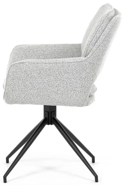 Étkezőszék krém bouclé szövettel. DCH-T1156 CRM2