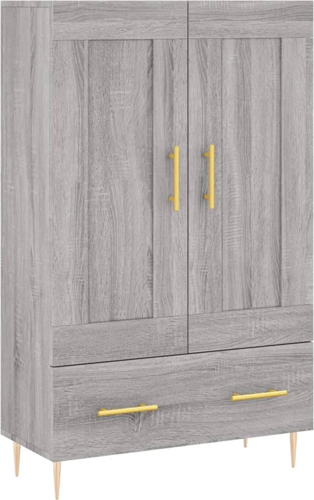 vidaXL szürke sonoma szerelt fa magasszekrény 69,5 x 31 x 115 cm