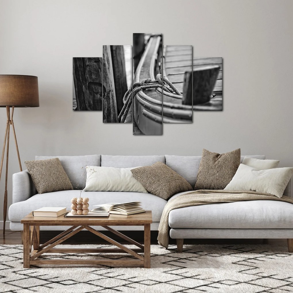 Kép - Egy kikötött hajó (150x105 cm)