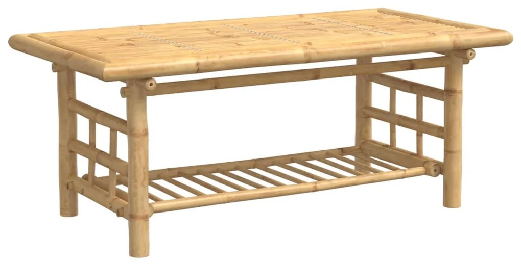 Bambusz dohányzóasztal 110x55x45 cm