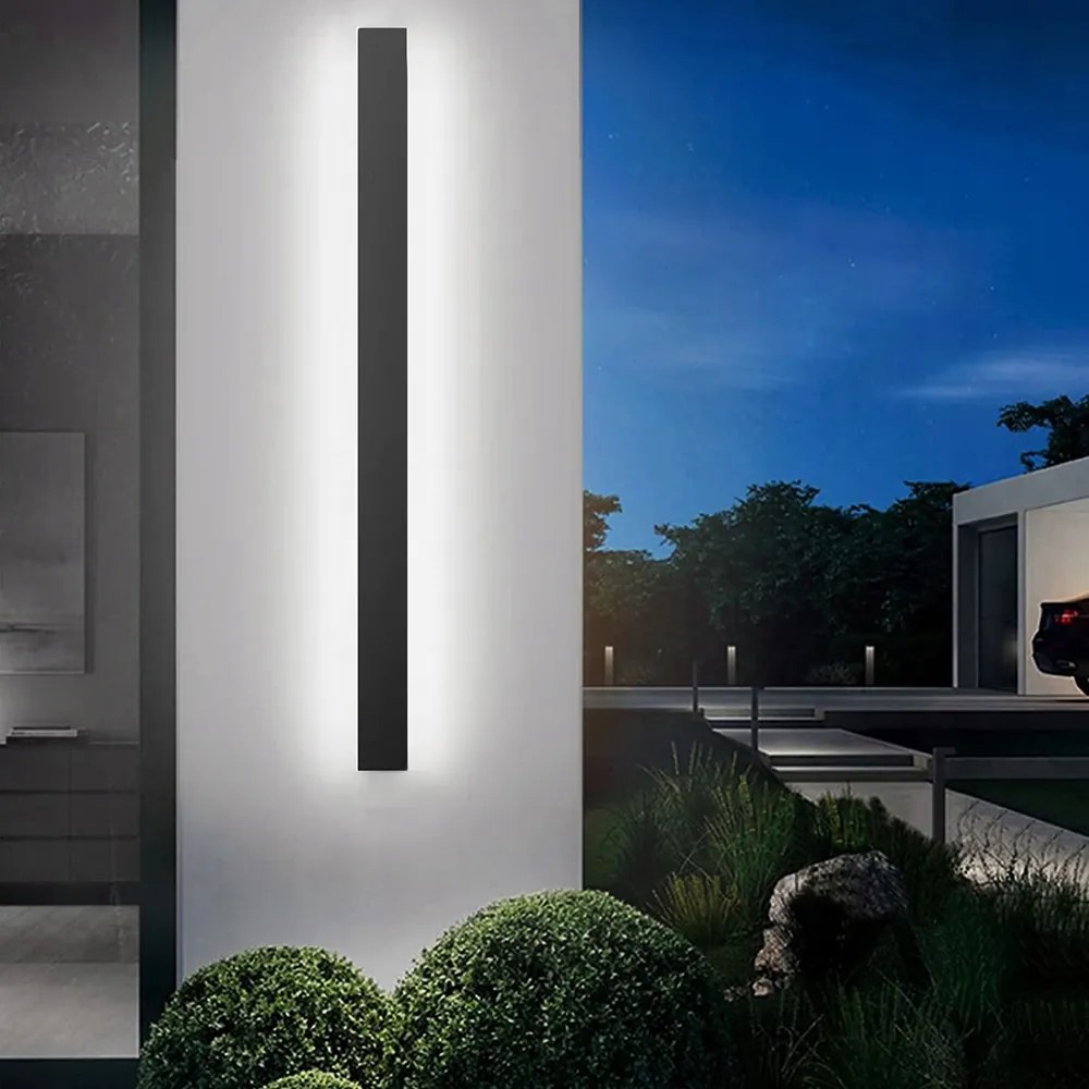 80CM Led Fali Lámpa Homlokzati Kültéri Hosszú 24W hideg fehér