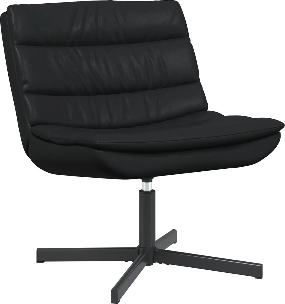 vidaXL Forgószék Fekete 63 x 75 x 76 cm Fényes PU