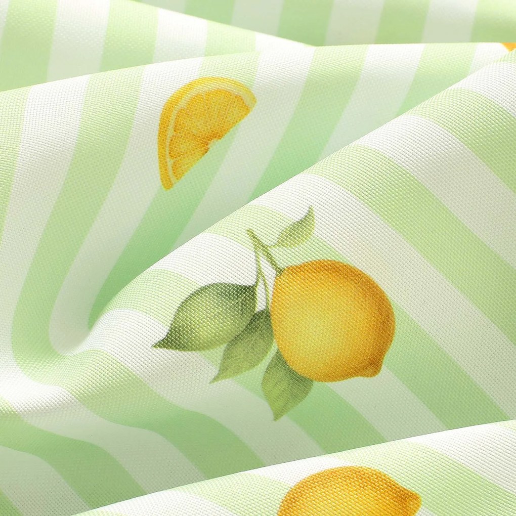 Goldea teflonbevonatú reggeliző alátét - citromok zöld csíkos alapon - 2db 30 x 40 cm