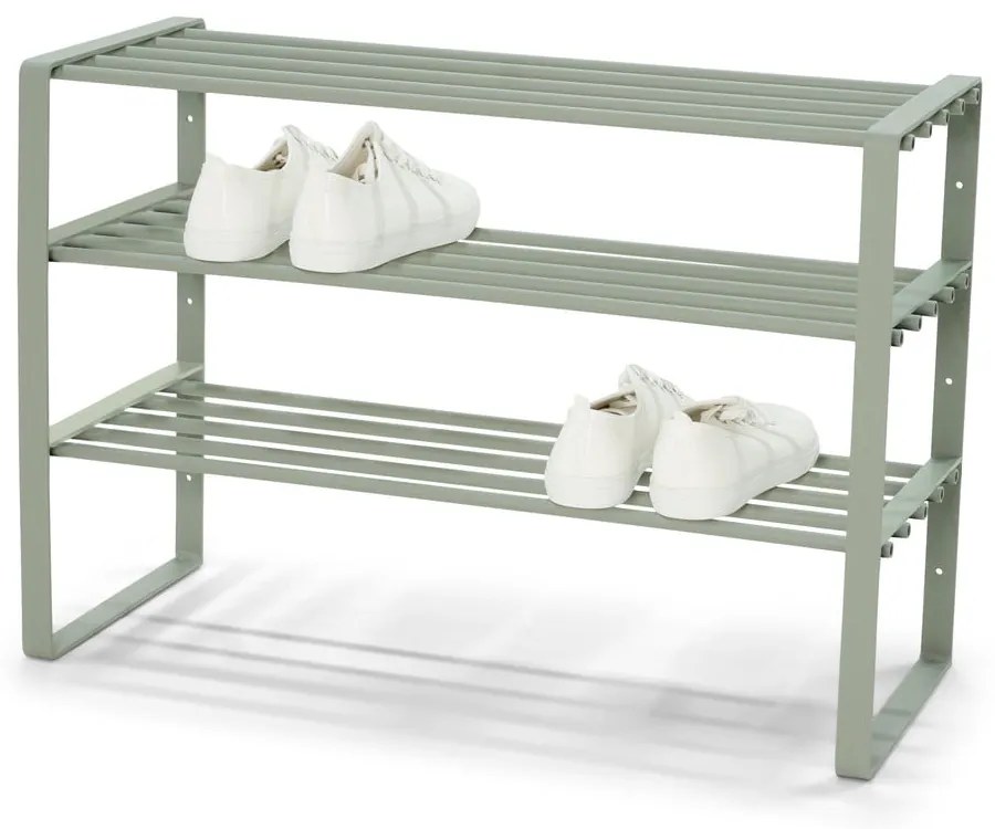 Szürkészöld fém cipőtartó 70x48,5x29 cm Rex – Spinder Design