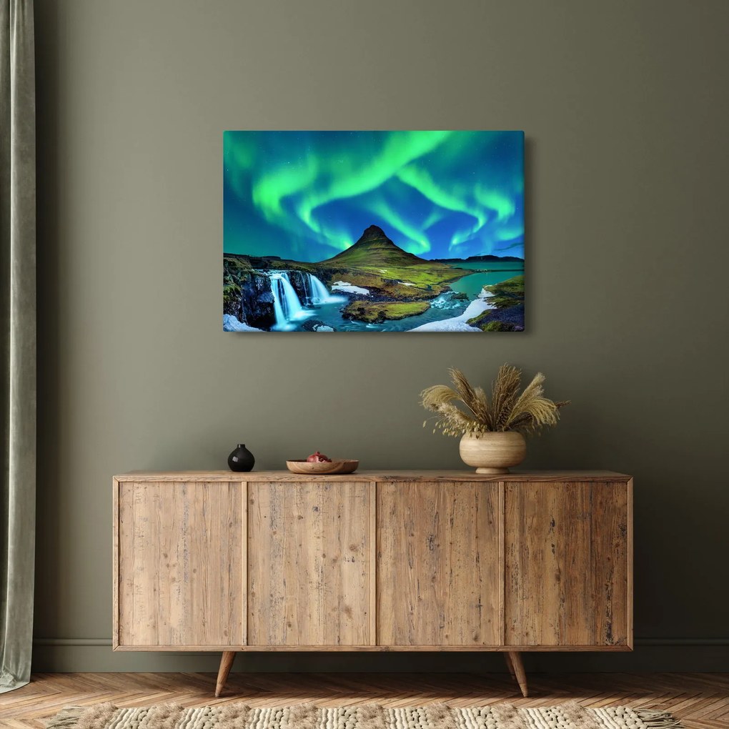 Kép - Kirkjufell, Izland (90x60 cm)
