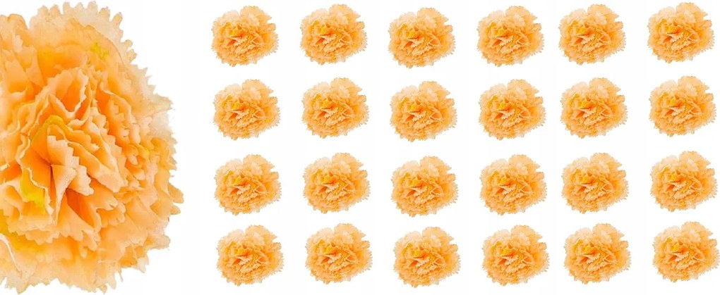 24x Virág Mesterséges Szegfű Termék nád kompozíció Mesterséges szegfű